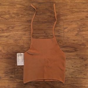 NWT Brandy Melville Knit Halter Crop Top
